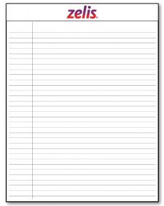 Letter Size Notepad - 8 1/2" x 11"
